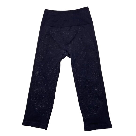 Lululemon Free To Flow Crop Legging 4 Midnight Navy - Picture 2 of 12